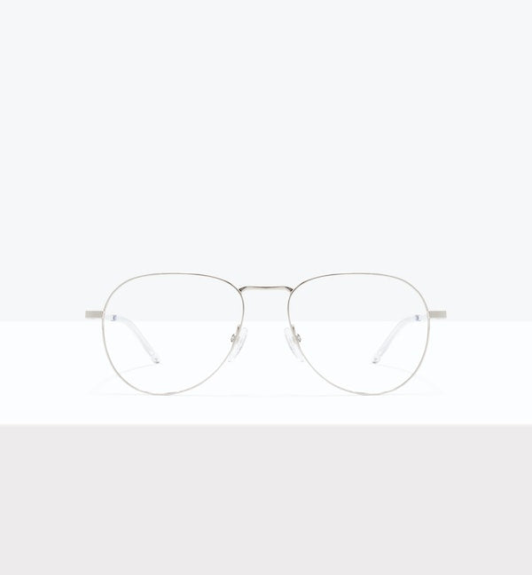 Meaning Silver Prescription Eyeglasses by BonLook