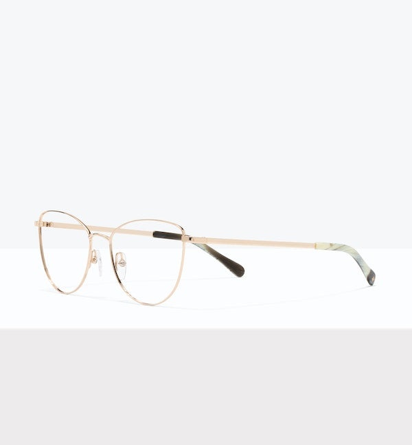 Percale Gold Prescription Eyeglasses by BonLook
