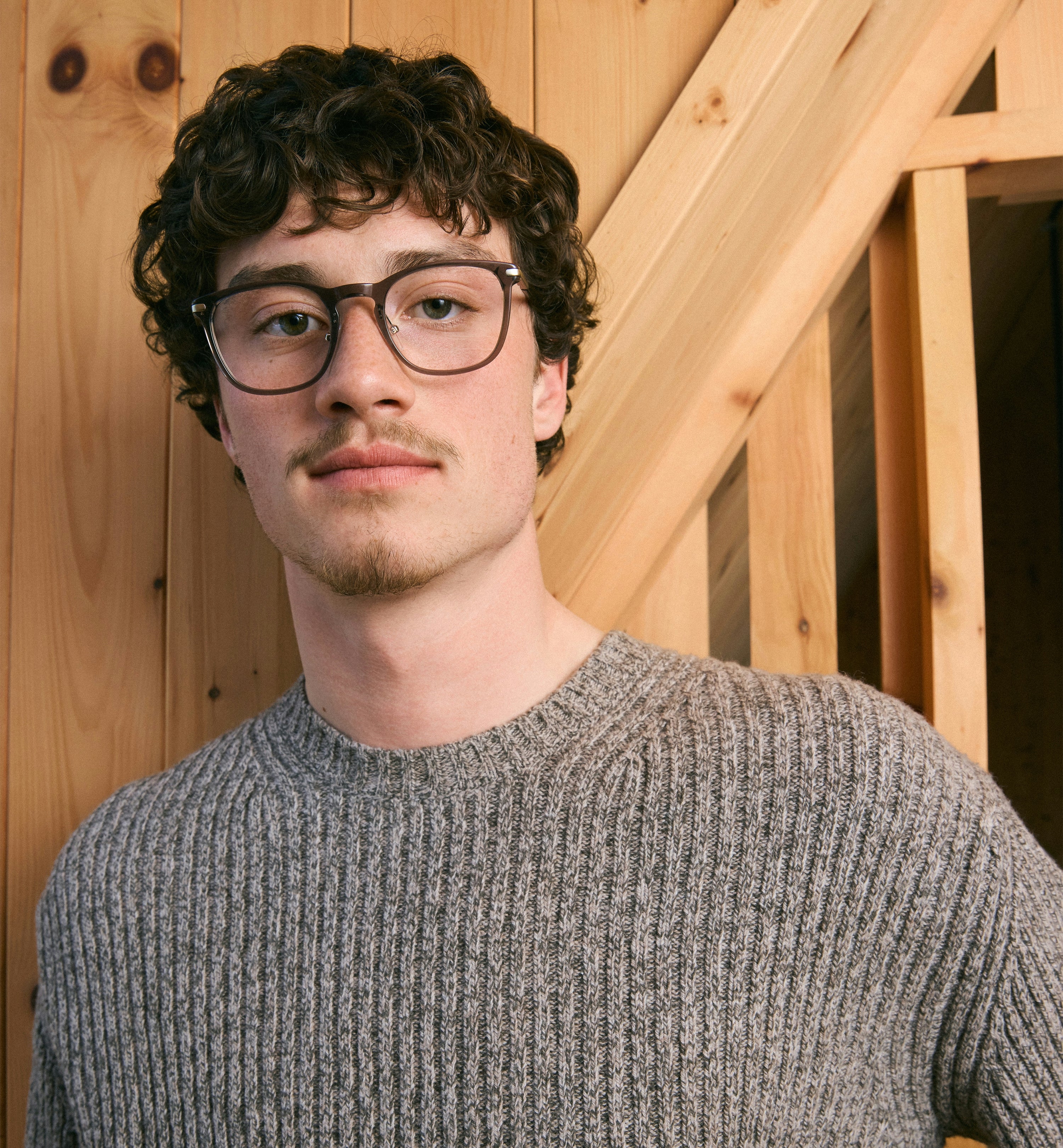 Brim Clear Blue - Prescription Eyeglasses by BonLook