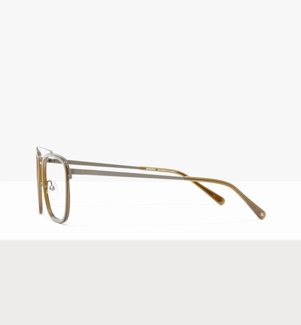 Ferris Clearly Olive – Prescription Eyeglasses by BonLook