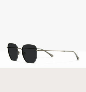 Glint Matte Black Silver - Prescription Sunglasses by BonLook display picture 1