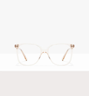 Midtown Clear Champagne Prescription Eyeglasses by BonLook