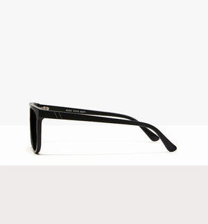 Black Square Frame Slim Sunglasses by Sorella Boutique